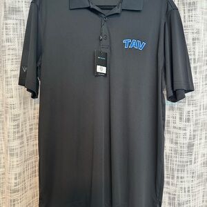 TAV Men's Black Polo Shirt